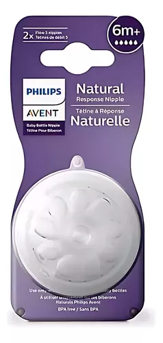 Imagen 1 de Avent Tetina Natural Response Flujo Ultra Rapido X 2 Un 6m+