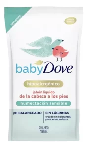 Miniatura 1 de 5 de Repuesto Jabón Líquido Baby Dove Humectación Sensible 180 mL