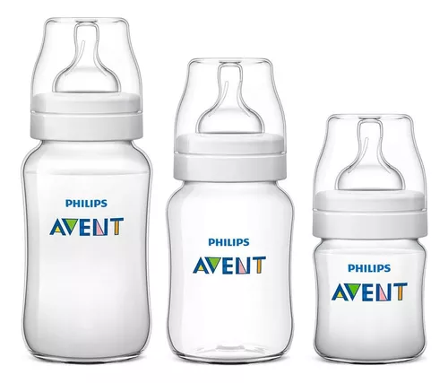 Imagen 1 de 7 de Set x3 Mamaderas Avent Anticolic Refresh (125mL + 260mL + 330mL)