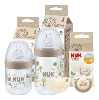 Imagen destacada de Set 2 Mamaderas For Nature 150ml 260ml Con 2 Chupetes