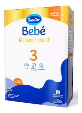 Imagen 1 de Leche Sancor Bebé 3 Advanced Caja 800g A Partir De 1 Año