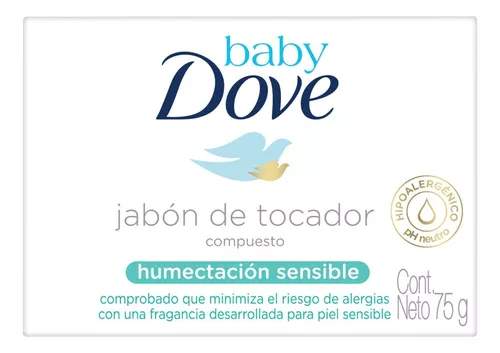 Imagen 2 de 3 de Jabón en barra Baby Dove Humectación Sensible 75 g