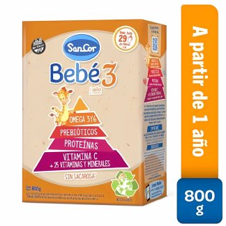 sancor bebe 3 polvo 800g caja