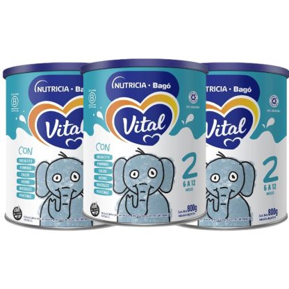 Imagen 1 de 4 de Combo x3 Leche En Polvo Vital 2 lata 800gr