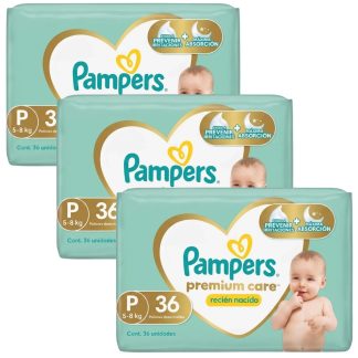 pampers premium care p 36 combo x3 deluxe protection