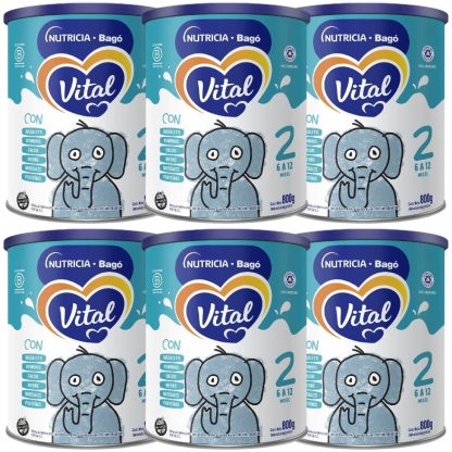 Imagen 1 de 5 de Combo x6 Leche En Polvo Vital 2 lata 800gr