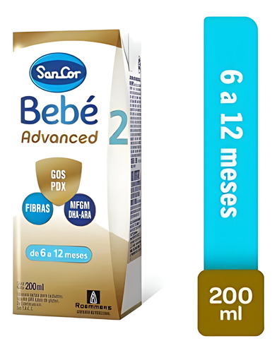 Imagen 3 de 3 de Combo x24 Leche Sancor Bebe Advanced 2 x 200ml