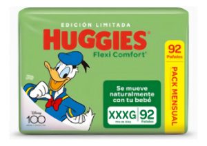Miniatura 2 de 2 de Pañales Huggies Flexi Comfort Pack Mensual Xxxg 92 Unidades