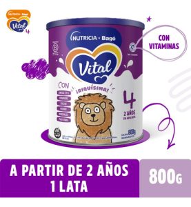 Miniatura 3 de 4 de Combo x5 Leche En Polvo Vital 4 lata 800gr