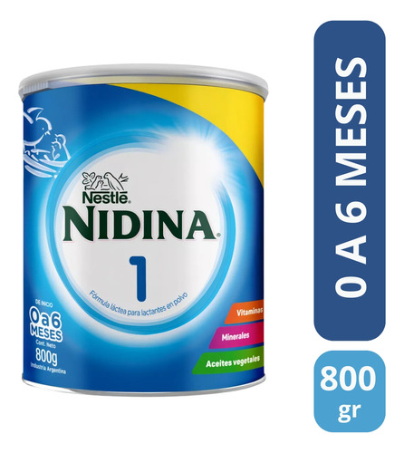 Imagen 3 de 3 de Combo x3 Leche En Polvo Nidina 1 Lata x 800g