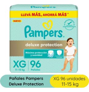 Miniatura 3 de 4 de Combo Pañales Pampers Deluxe Protection XG x 96u + Toallitas húmedas Estrella x 50u