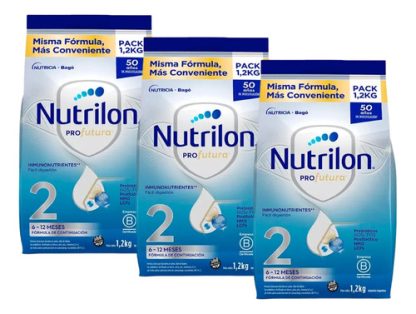 Imagen 1 de 3 de Combo x3 Leche En Polvo Nutrilon Profutura 2 Pouch 1,2kg