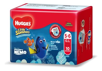 Imagen 2 de 3 de Pañales para el agua Huggies Little Swimmers G/XG x10 unidades