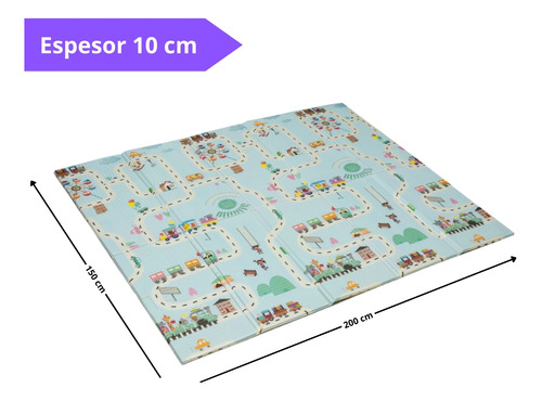 Imagen 2 de 7 de Alfombra Antigolpes Reversible 150 X 200 X 10 Cm