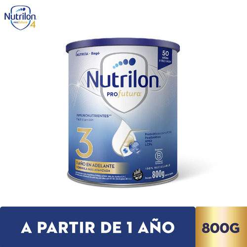 Imagen 6 de 6 de Combo x3 Leche En Polvo Nutrilon Profutura 3 Lata 800g