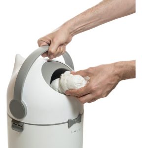 Miniatura 3 de 6 de Tacho de basura para pañales con tapa y control de olores