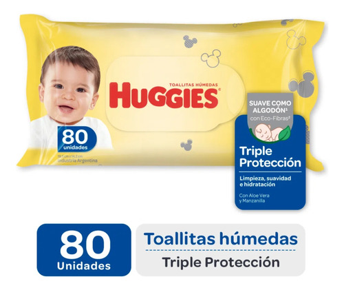 Imagen 4 de 4 de Combo Pañales Babysec Ultrasoft XXG x 50u + Toallitas húmedas triple protección 80u