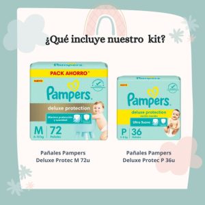 Miniatura 2 de 4 de Combo Pampers Deluxe Protection P x 36u + M x 72u