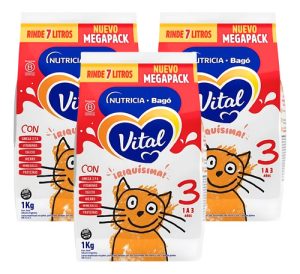 Miniatura 2 de 4 de Combo x3 Leche en Polvo Vital 3 pouch 1kg