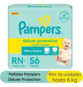 Miniatura 3 de 4 de Combo Pampers Deluxe Protection P x 36u RN+ x 56u