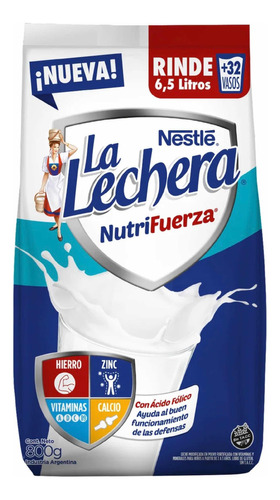 Imagen 4 de 5 de Leche En Polvo La Lechera Nutrifuerza Nestlé x 800g