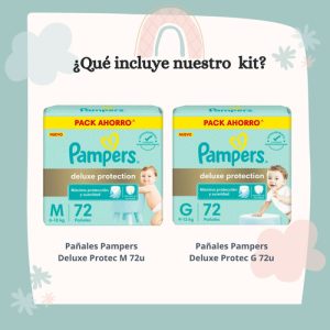 Miniatura 2 de 4 de Combo Pampers Deluxe Protection M x 72u + G x 72u