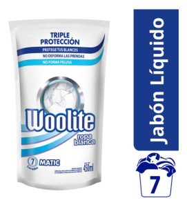 Miniatura 3 de 3 de Jabón Líquido Woolite Extra Blanco Antibacterial D/p 450 Ml