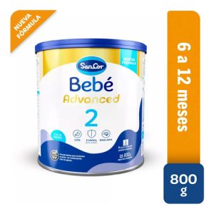 Miniatura 2 de 5 de Combo x2 Leche en Polvo Sancor Bebe Advanced 2 lata x 800g
