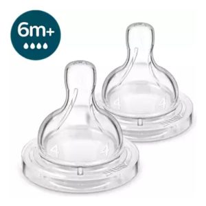 Miniatura 2 de 4 de Set x2 Tetinas Avent Válvula Anticólicos SCY764/02 Flujo Rápido +6m