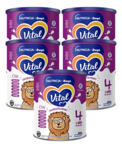 Miniatura 1 de 4 de Combo x5 Leche En Polvo Vital 4 lata 800gr