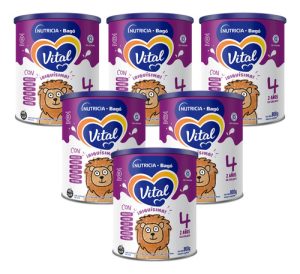 Miniatura 1 de 5 de Combo x6 Leche En Polvo Vital 4 lata 800gr