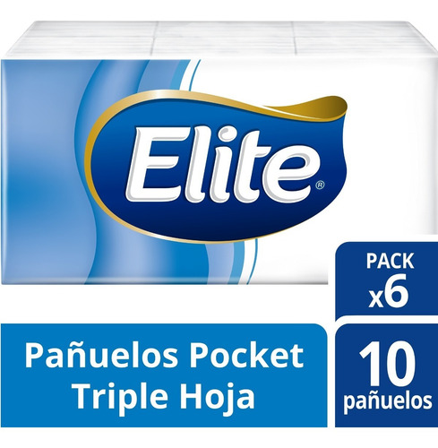 Imagen 2 de 4 de Elite Pañuelos Descartables x6 Paquetes