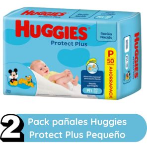 Miniatura 2 de 8 de Combo x2 Pañales Huggies Protect Plus P x 50u