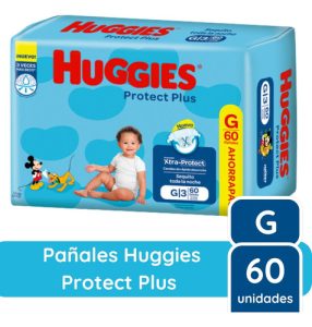 Miniatura 3 de 9 de Set 3 Pack Pañales Huggies Protect Plus Grande Talle G
