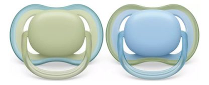 Imagen 3 de 6 de Chupete Philips Avent Ultra Air SCF085/21 Color Azul - Verde Período De Edad 0-6 Meses