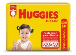 Miniatura 3 de 3 de Combo x4 Pañales Huggies Classic XXG x 50u