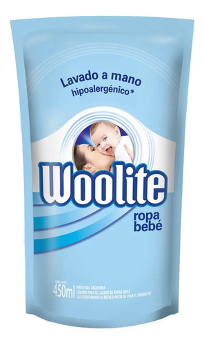 Imagen 3 de 4 de Woolite Lavado A Mano Bebé Jabón Líquido Repuesto D/p 450 Ml