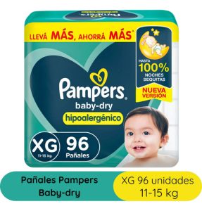 Miniatura 4 de 4 de Combo x2 Pañales Pampers combinación Deluxe Proteccion XXG x 88u + Babydry XG x 96u