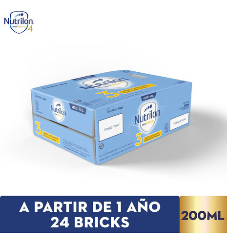 Imagen 4 de 4 de Combo 72u Leche Liquida Nutrilon Profutura 3 brick 200ml