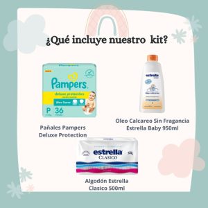 Miniatura 2 de 5 de Combo Pañales Pampers Deluxe Protection P x 36u + Algodón clásico 500gr + Óleo calcáreo 950ml