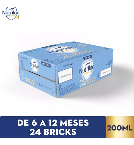 Imagen 2 de 3 de Combo 72u Leche Liquida Nutrilon Profutura 2 brick 200ml