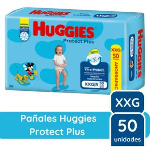 Miniatura 3 de 9 de Combo x2 Pañales Huggies Protect Plus XXG x 50u
