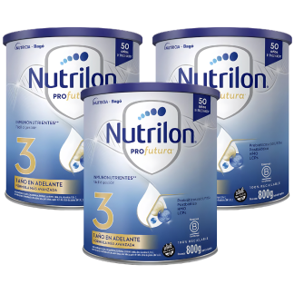 nutrilon profutura leche en polvo lata 800 gr x 3