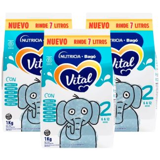 Combo x3 Leche en Polvo Vital 2 pouch 1kg