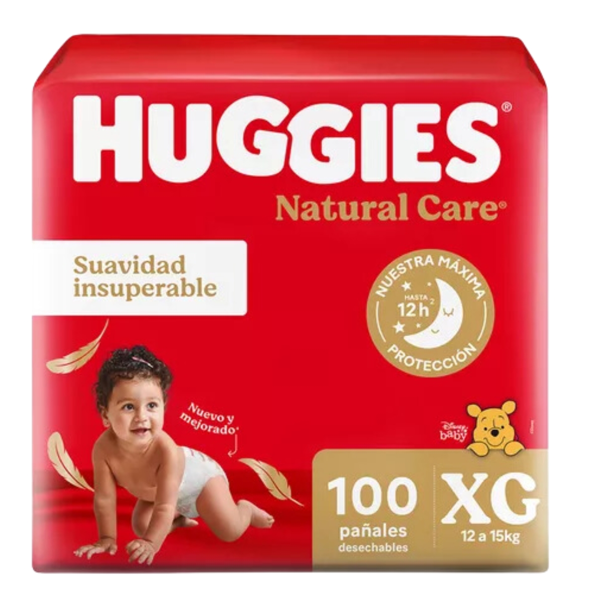 Imagen 3 de 3 de Combo x2 Pañales Huggies Natural Care (Pack Mensual)
