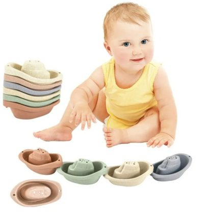 Imagen 6 de 6 de Barcos Apilables Baby Favorite (5 Piezas)