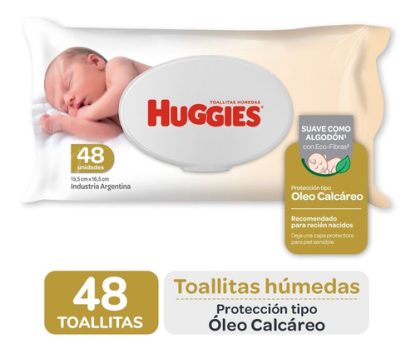 Imagen 2 de 6 de Toallitas Húmedas Huggies Cuidado Y Nutrición Oleo Calcáreo