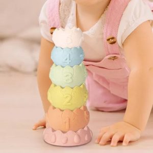 Miniatura 3 de 5 de Set Apilable Con Cubos Torres Y Animalitos De Goma Baby Favorite