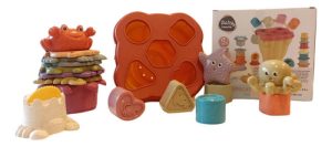 Miniatura 2 de 3 de Set Balde De Encastres Torre Apilable Baby Favorite (17 piezas)