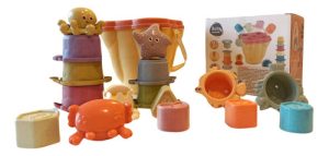 Miniatura 1 de 3 de Set Balde De Encastres Torre Apilable Baby Favorite (17 piezas)